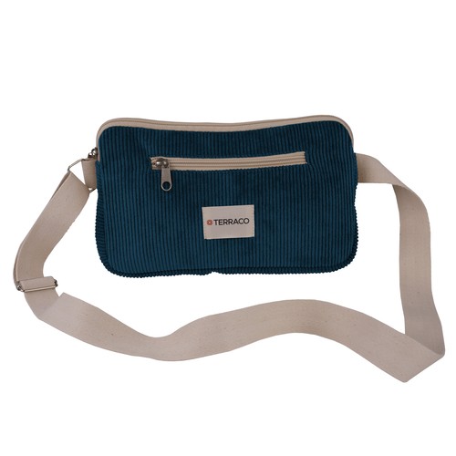 Banane rectangulaire en velours côtelé - 1