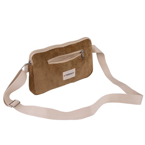 Banane rectangulaire en velours côtelé