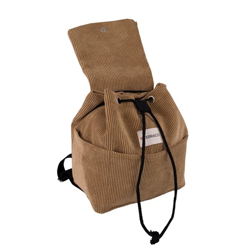 Sac à dos en velours côtelé