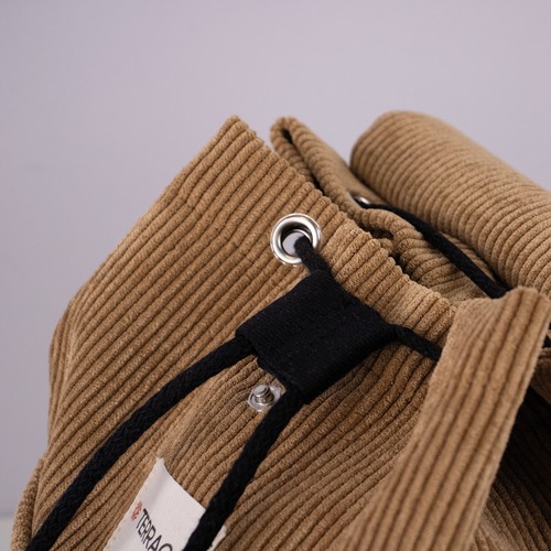 Sac à dos en velours côtelé