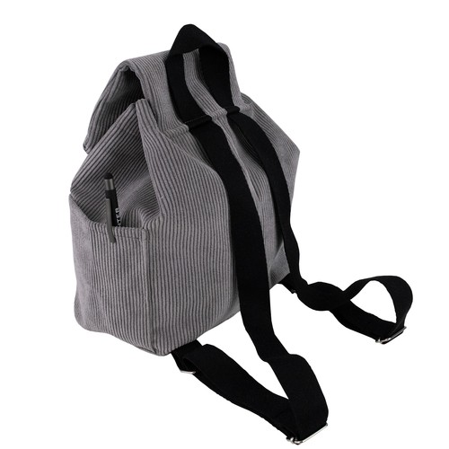 Sac à dos en velours côtelé