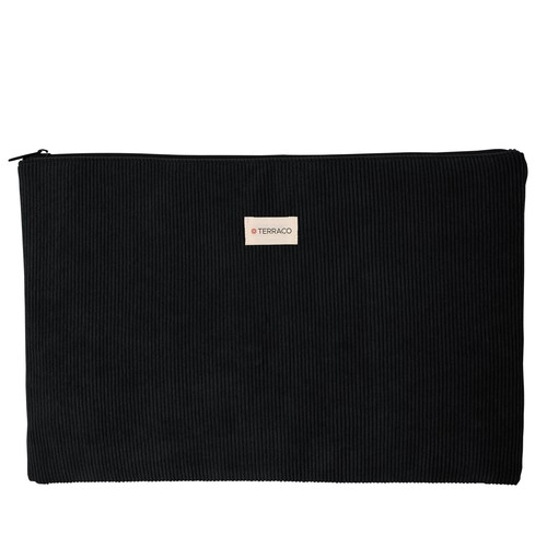 Sacoche ordinateur 17" velours côtelé - 1