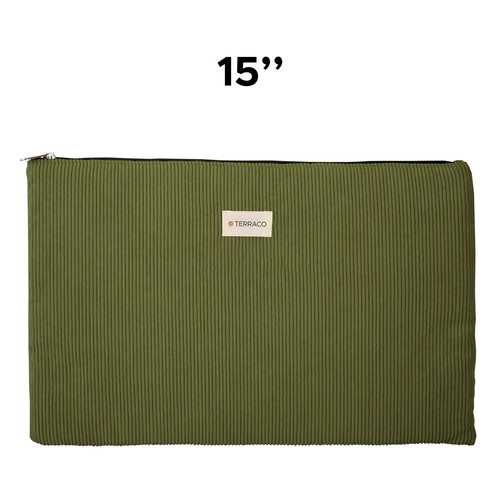 Sacoche ordinateur 15" velours côtelé - 1