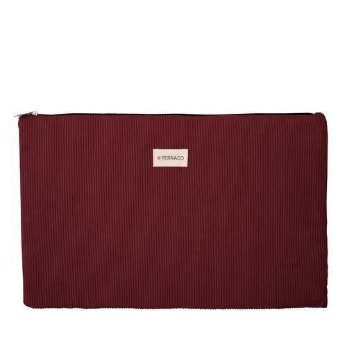 Sacoche ordinateur 15" velours côtelé