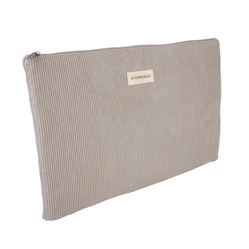 Sacoche ordinateur 15" velours côtelé