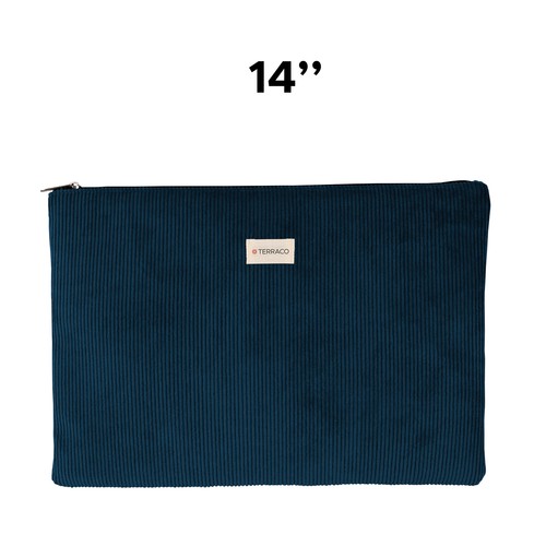 Sacoche ordinateur 14" velours côtelé - 1