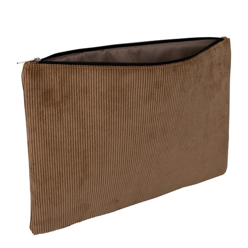 Sacoche ordinateur 14" velours côtelé