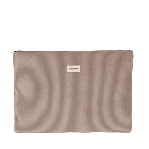 Sacoche ordinateur 14" velours côtelé - 1