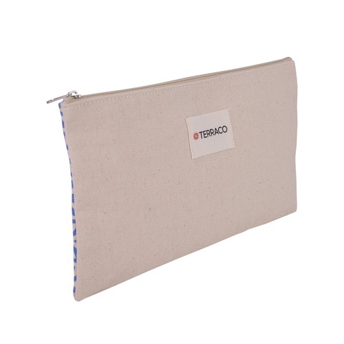 Trousse plate coton naturel 300 gr personnalisée