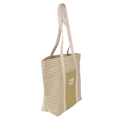 Sac soufflet fond avec poche et anses tout atour - 5