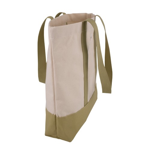 Sac plage en coton avec 1 poche - 9