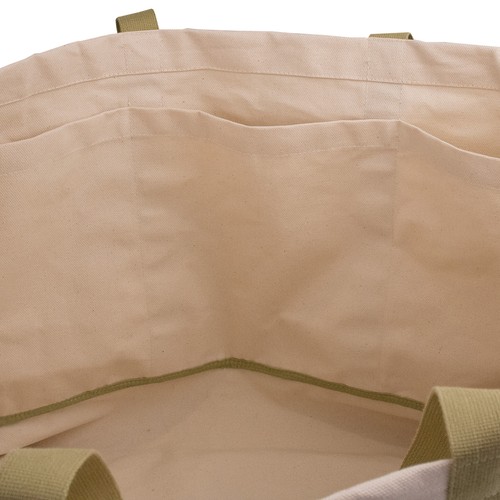 Grand sac plage en coton avec 4 poches - 3