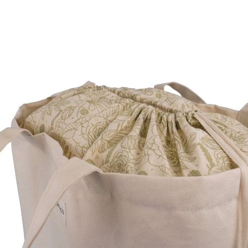 Sac soufflet de fond avec cordons - 18