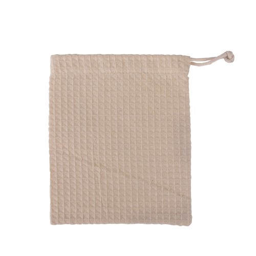 Petit pochon coton nid d'abeille - 2