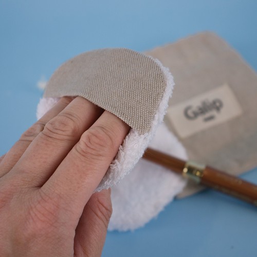 Kit démaquillant en lin+coton - 2