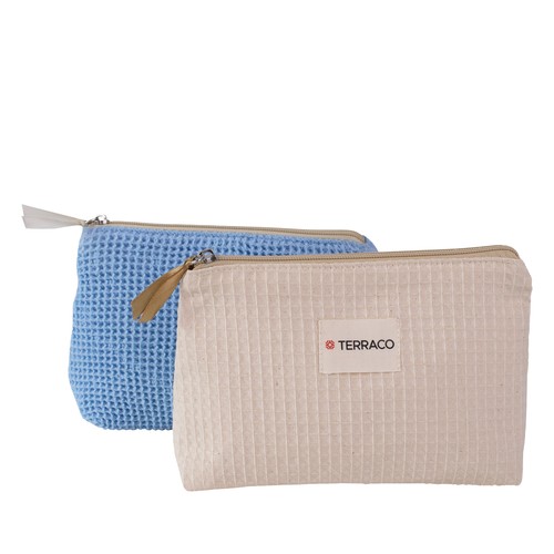 Trousse en coton nid d'abeille - 5