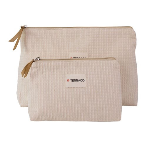 Trousse en coton nid d'abeille - 6