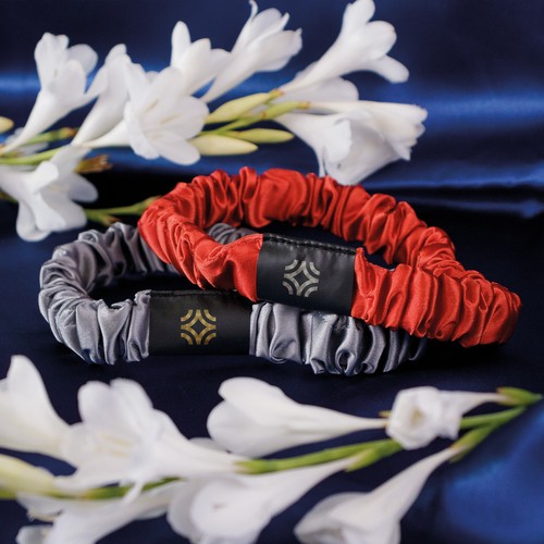 Ruban elastique pour cheveux en satin - 3