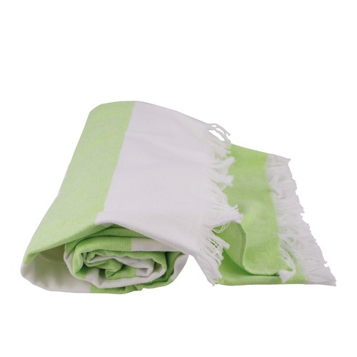 Fouta rayée bicolore - 1