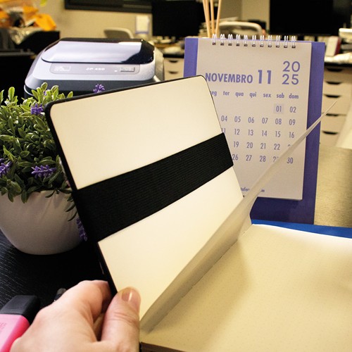 Trousse bloc note / agenda avec elastique
