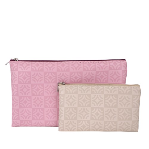 Trousse plate en PU avec doublure - 1