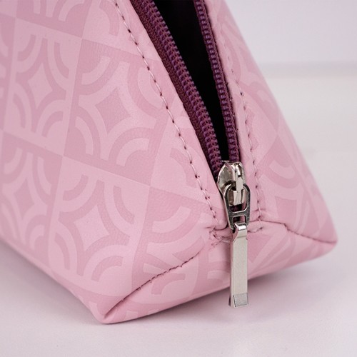 Trousse hexagonal en PU avec doublure - 12