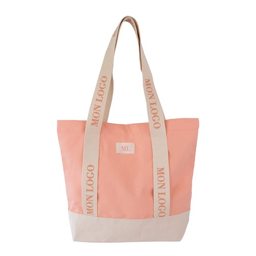 Sac avec soufflet de fond double en coton - 1