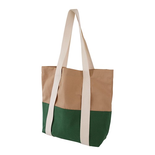 Sac en coton bicolore avec des anses lâches - 7