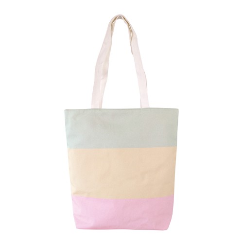 Sac reversible avec soufflet de fond en coton - 1