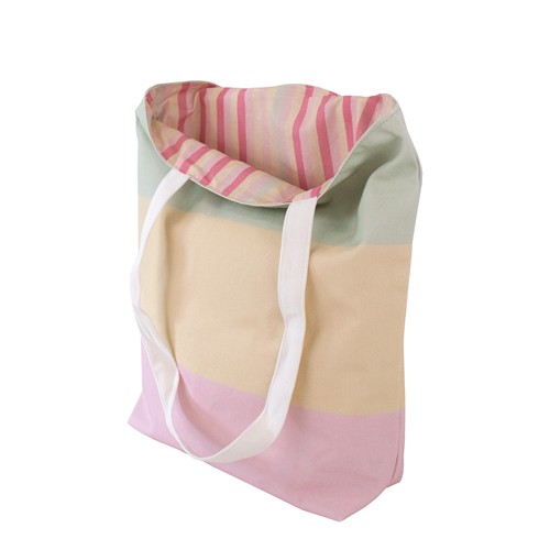 Sac reversible avec soufflet de fond en coton - 2