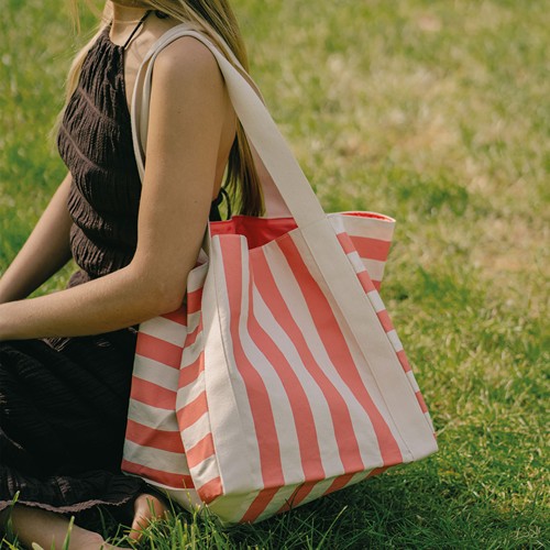 Sac cabas carré en coton avec doublure - 2