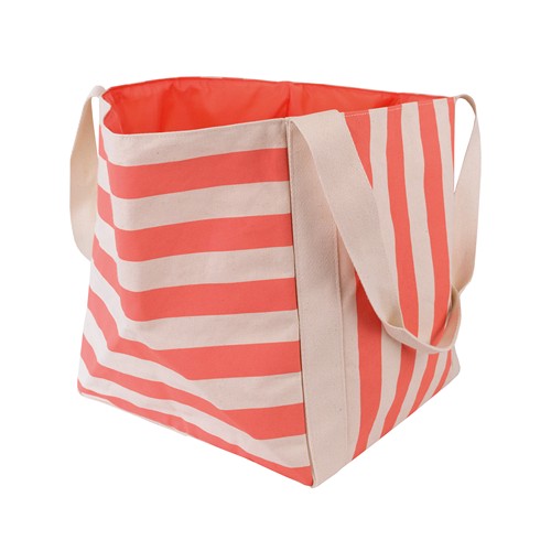 Sac cabas carré en coton avec doublure - 3