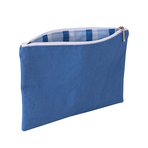 Trousse plate en coton avec doublure - 5
