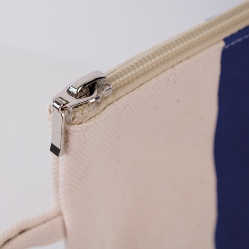 Trousse plate en coton avec sangle - 5