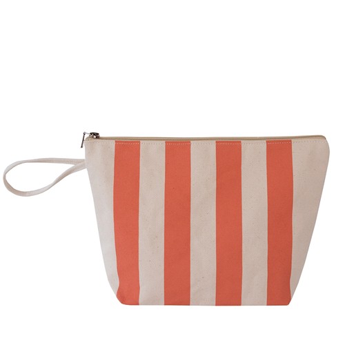 Trousse soufflet de fond en coton avec sangle - 1