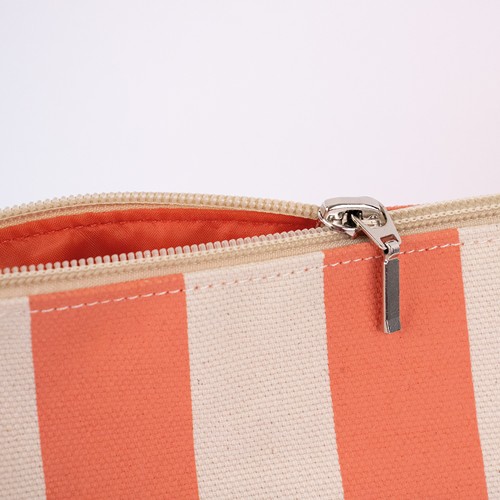 Trousse soufflet de fond en coton avec sangle - 5