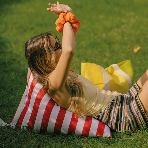 Pouf de plage en polyester imperméable avec bandoulière - 2