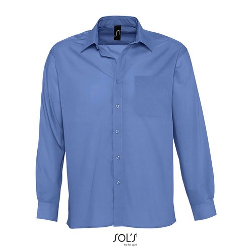 azul medio CAMISA POPELÍN MANGA LARGA PARA HOMBRE SOL'S BALTIMORE