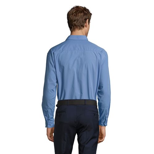 azul medio CAMISA POPELÍN MANGA LARGA PARA HOMBRE SOL'S BALTIMORE
