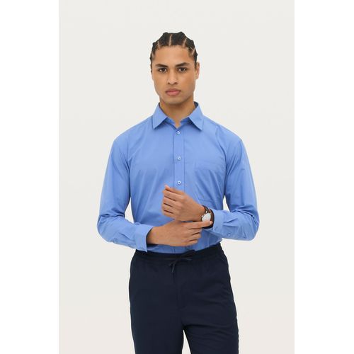 CHEMISE HOMME POPELINE MANCHES LONGUES SOL'S BALTIMORE - 1