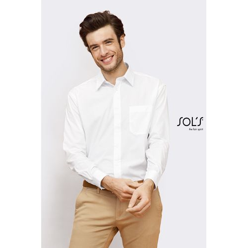 CHEMISE HOMME POPELINE MANCHES LONGUES SOL'S BALTIMORE - 2