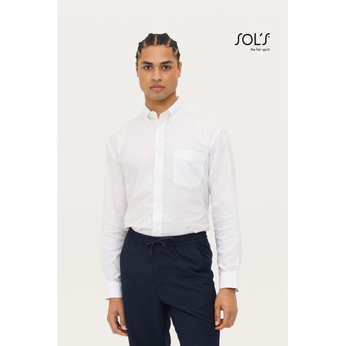 CHEMISE HOMME OXFORD MANCHES LONGUES SOL'S BOSTON - 2