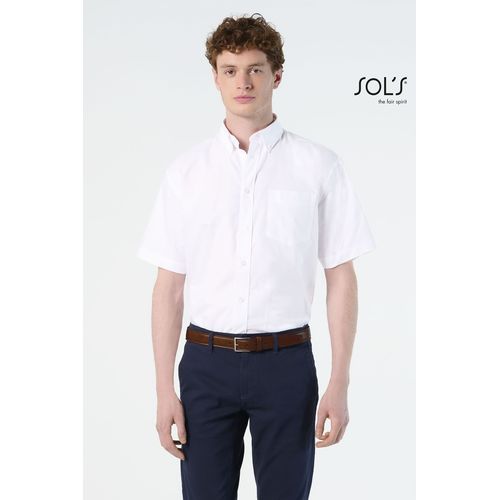 CHEMISE HOMME OXFORD MANCHES COURTES SOL'S BRISBANE
