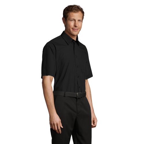 black CAMISA POPELÍN MANGA CORTA PARA HOMBRE SOL'S BRISTOL