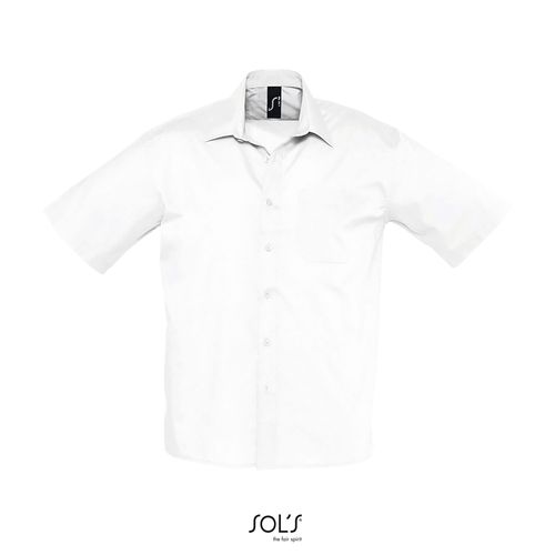 CHEMISE HOMME POPELINE MANCHES COURTES SOL'S BRISTOL - 6