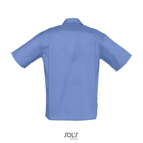 azul medio CAMISA POPELÍN MANGA CORTA PARA HOMBRE SOL'S BRISTOL