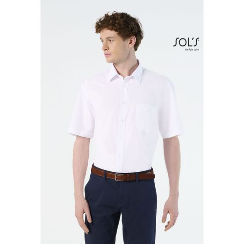 CHEMISE HOMME POPELINE MANCHES COURTES SOL'S BRISTOL - 2