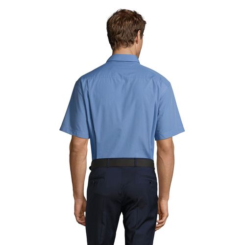 azul medio CAMISA POPELÍN MANGA CORTA PARA HOMBRE SOL'S BRISTOL