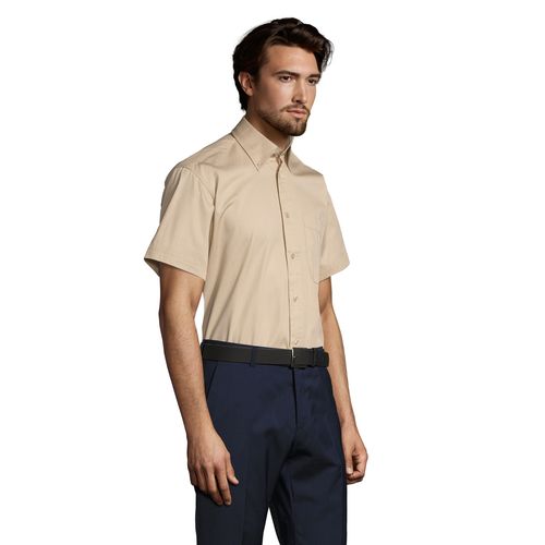 CHEMISE HOMME EN TWILL DE COTON MANCHES COURTES SOL'S BROOKLYN - 5