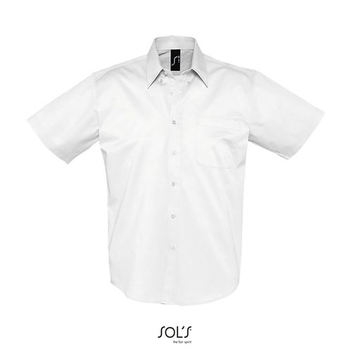 CHEMISE HOMME EN TWILL DE COTON MANCHES COURTES SOL'S BROOKLYN - 2